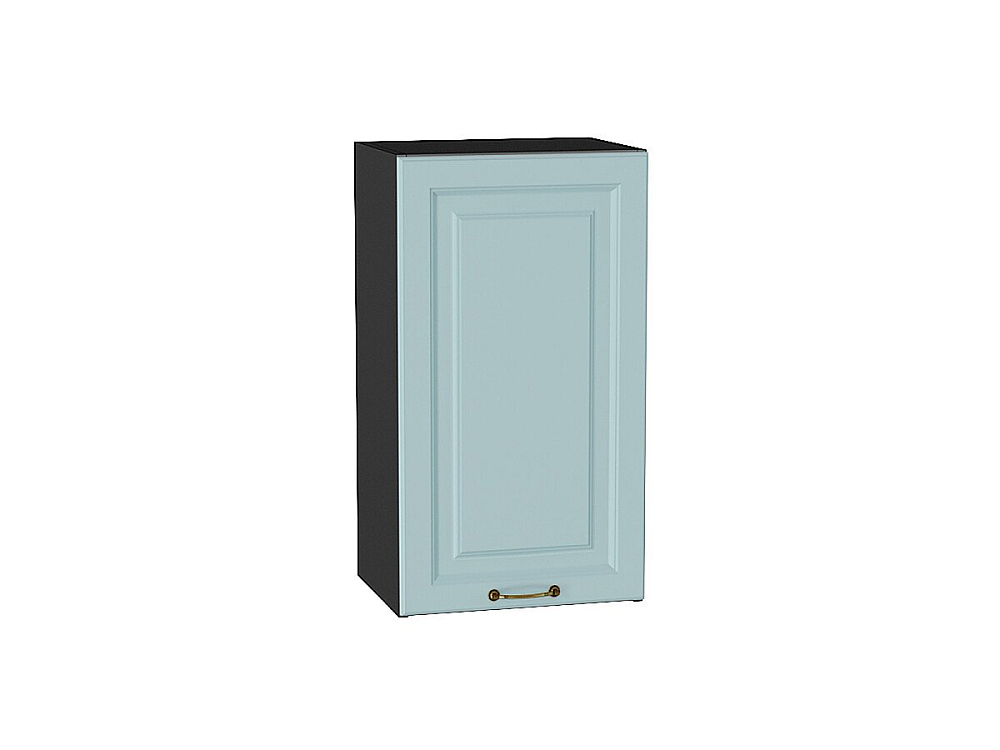 Шкаф верхний с 1-ой дверцей Ницца (716х400х318) graphite/Голубой