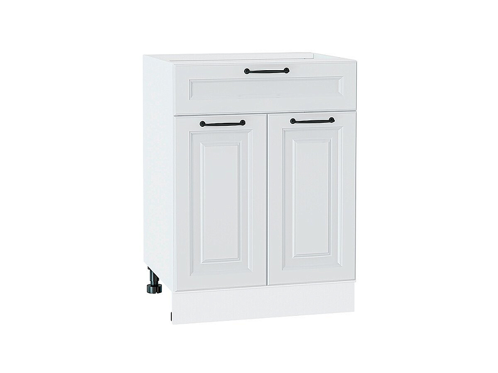 Шкаф нижний с 2-мя дверцами и ящиком Ницца (816х600х478) Белый/blanco