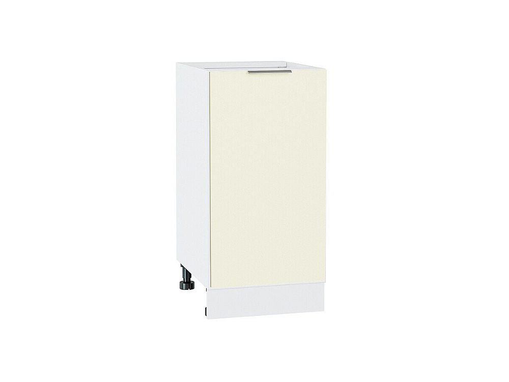 Шкаф нижний с 1-ой дверцей Терра (816х400х478) Белый/Ваниль Софт