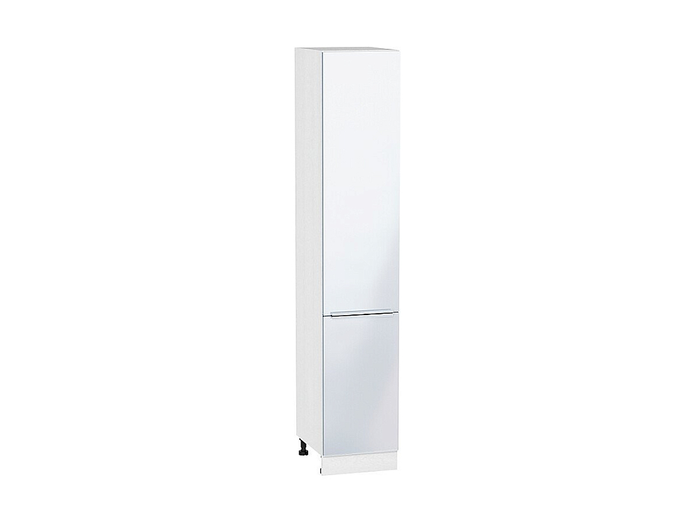 Шкаф пенал с 2-мя дверцами Фьюжн 400 (для верхних шкафов высотой 720) (2132х400) Белый/angel