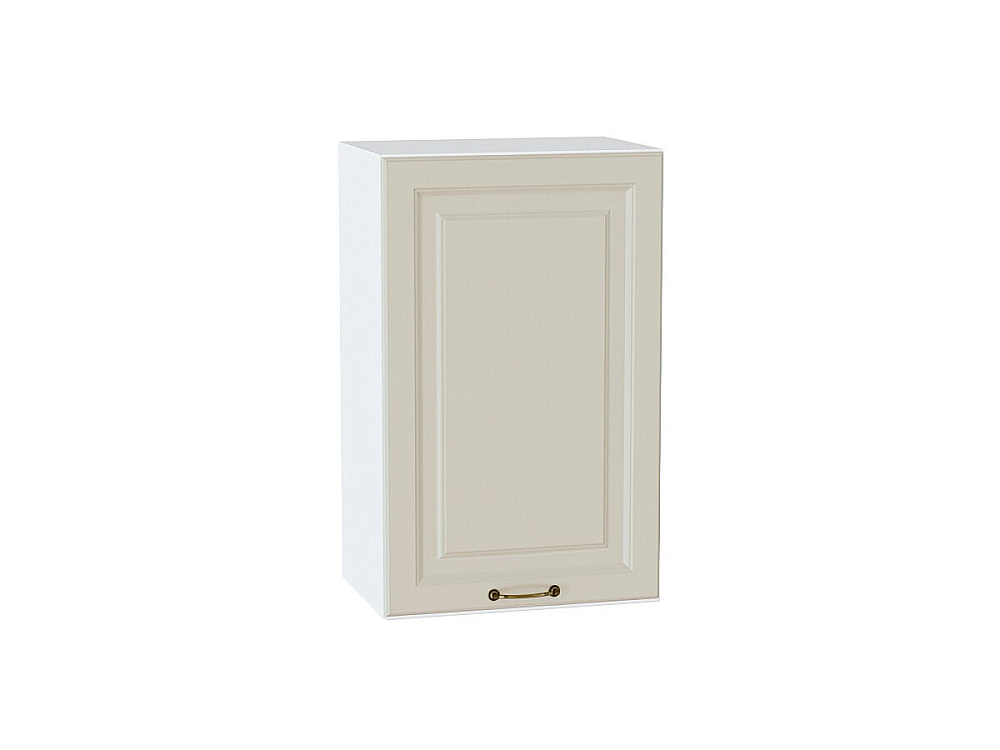 Шкаф верхний с 1-ой дверцей Ницца (716х450х318) Белый/Агат