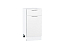 Шкаф нижний с 1-ой дверцей и ящиком Валерия-М (816х400х478) Белый/Белый металлик