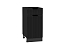 Шкаф нижний с 1-ой дверцей и ящиком Евро Лайн (816х400х478) Graphite/Антрацит