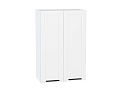 Шкаф верхний с 2-мя дверцами Глетчер (920х600х318) Белый/Айленд Силк