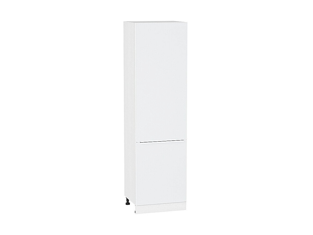 Шкаф пенал с 2-мя дверцами Фьюжн (2132х600х576) Белый/silky white