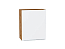 Шкаф верхний с 1-ой дверцей Фьюжн (716х600х320) Дуб Вотан/Silky White