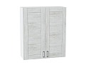 Шкаф верхний с 2-мя дверцами Лофт (920х800х320) Белый/nordic oak
