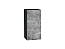 Шкаф верхний с 1-ой дверцей Флэт (716х350х318) Graphite/Temple Stone 2S
