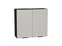 Шкаф верхний с 2-мя дверцами Евро (716х800х318) graphite/Агат