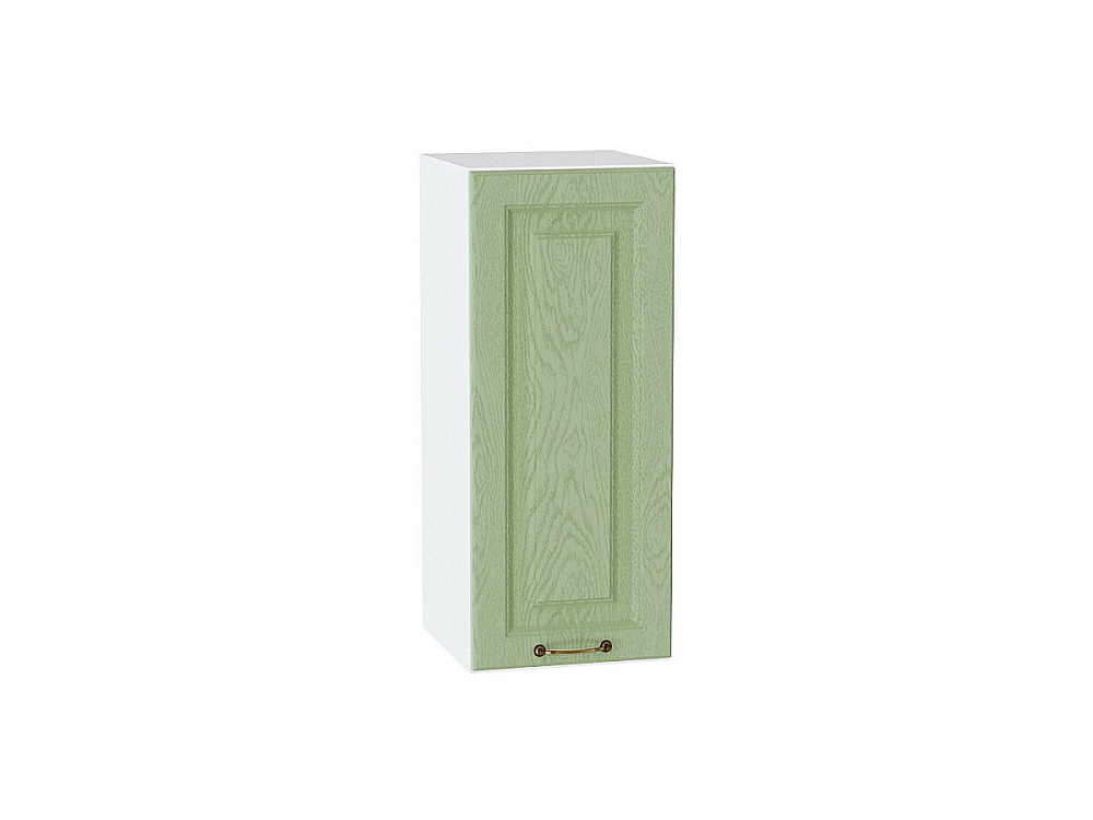 Шкаф верхний с 1-ой дверцей Ницца (716х300х318) Белый/Дуб оливковый