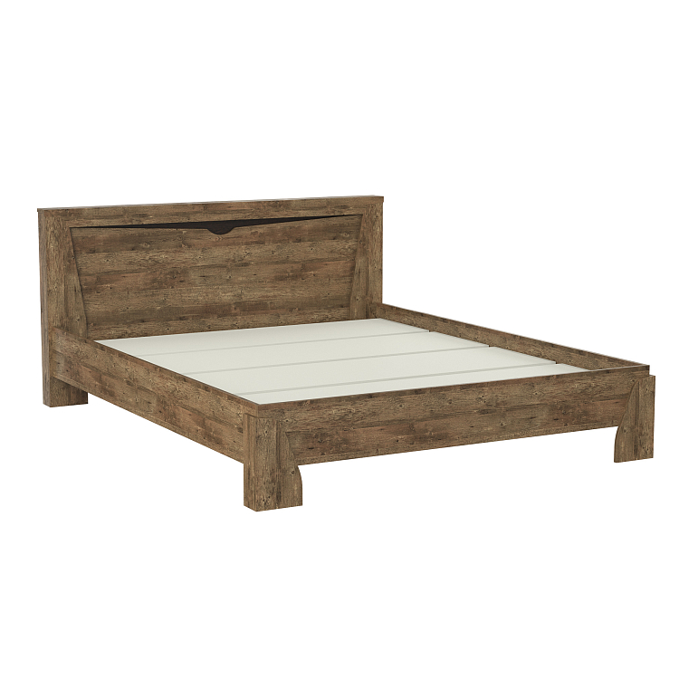 Кровать 33.08 - 02 Лючия c настилом (1600) Кейптаун/венге