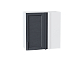 Шкаф верхний прямой угловой Сканди (716х700х345) Белый/graphite softwood