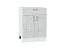 Шкаф нижний с 2-мя дверцами и ящиком Лофт (816х600х480) Белый/Nordic Oak