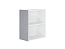 Фасад боковой Валерия-М для верхнего шкафа (716х315х16) Серый металлик дождь светлый