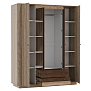 Шкаф для одежды 34.01 Фантазия Дуб каньон/дуб кальяри