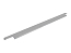 Ручка торцевая мебельная Т-2 (596х15х40) Матовый алюминий
