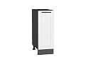 Шкаф нижний с 1-ой дверцей Глетчер (816х300х478) graphite/Айленд Силк