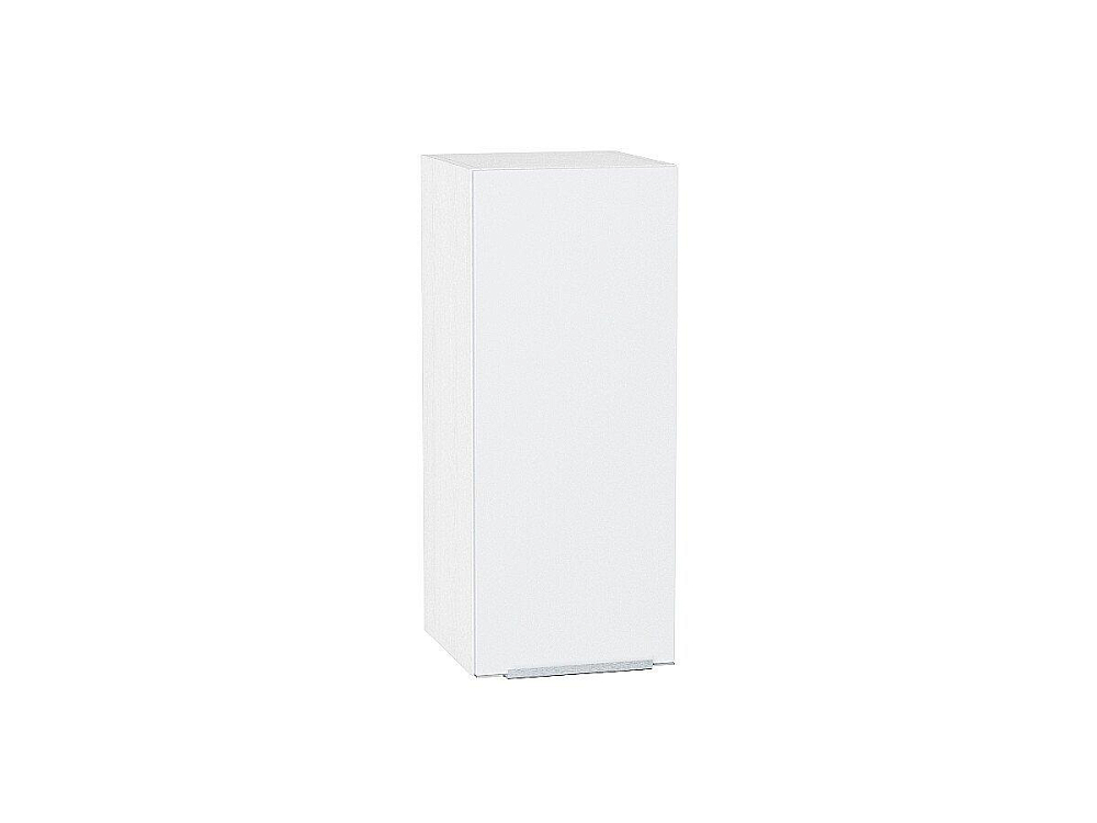 Шкаф верхний с 1-ой дверцей Фьюжн (716х300х320) Белый/silky white