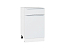 Шкаф нижний с 1-ой дверцей и ящиком Фьюжн (816х500х480) Белый/Silky White