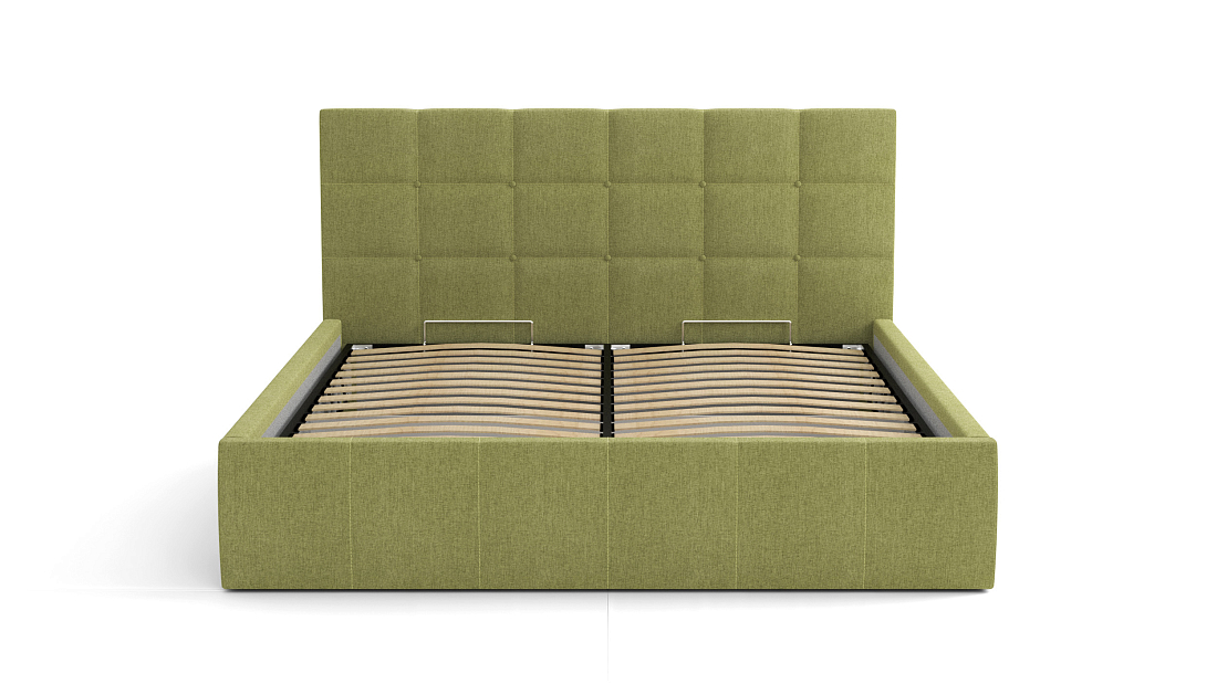 Кровать "Диана" 1600 (Н=1010мм) с подъемным мех. жаккард тесла форест