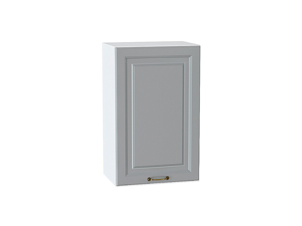 Шкаф верхний с 1-ой дверцей Ницца (716х450х318) Белый/Графит