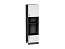 Шкаф пенал с 1-ой дверцей и ящиком под технику Лофт (2132х600х576) Graphite/Super White