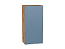 Шкаф верхний с 1-ой дверцей Фьюжн (920х450х320) Дуб Вотан/Silky Blue