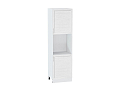 Шкаф пенал с 2-мя дверцами под технику Сканди (2132х600х576) Белый/white softwood