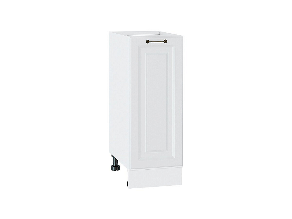 Шкаф нижний с 1-ой дверцей Ницца (816х300х478) Белый/Белый