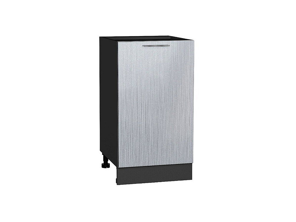 Шкаф нижний с 1-ой дверцей Валерия-М (816х450х478) graphite/Серый металлик дождь светлый