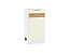 Шкаф нижний с 1-ой дверцей Терра DL (816х400х478) Белый/Ваниль софт