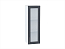 Шкаф верхний с 1-ой остекленной дверцей Сканди (920х300х320) Белый/Graphite Softwood