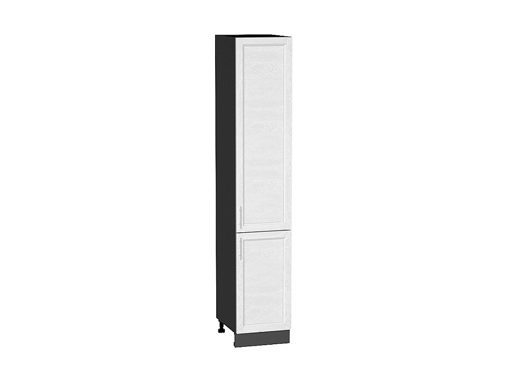 Шкаф пенал с 2-мя дверцами Сканди (2132х400х576) graphite/white softwood