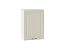 Шкаф верхний с 1-ой дверцей Ницца (716х500х318) Белый/Агат