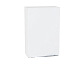 Шкаф верхний с 1-ой дверцей Фьюжн (920х600х320) Белый/silky white