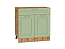 Шкаф нижний с 2-мя дверцами и ящиком Ницца (816х800х478) Дуб Вотан/Дуб оливковый