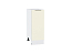 Шкаф нижний с 1-ой дверцей Терра (816х300х478) Белый/Ваниль софт