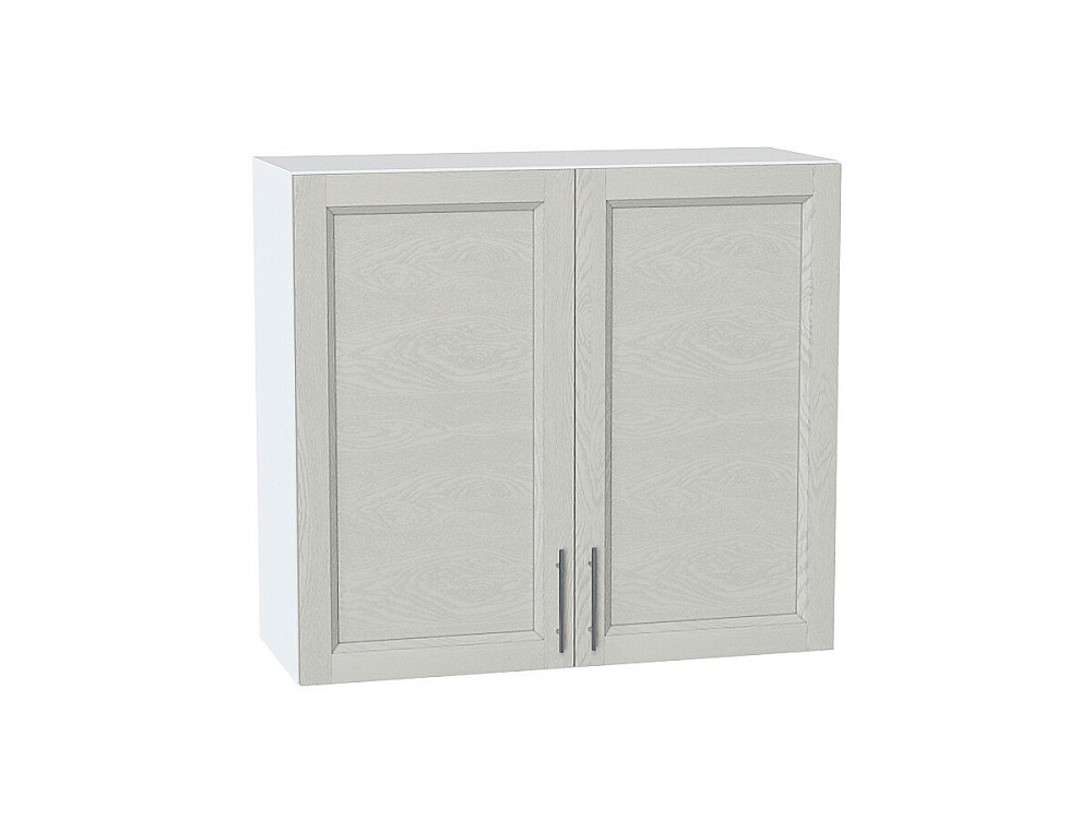 Шкаф верхний с 2-мя дверцами Сканди (716х800х318) Белый/cappuccino softwood