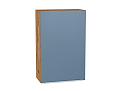 Шкаф верхний с 1-ой дверцей Фьюжн (920х600х320) Дуб Вотан/silky blue