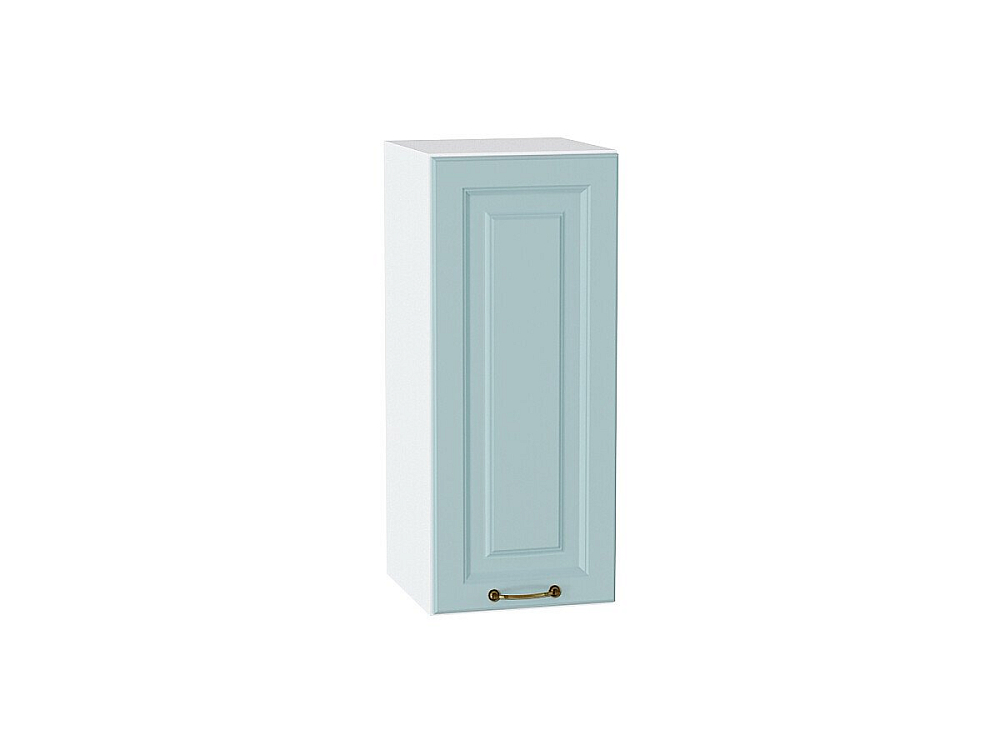 Шкаф верхний с 1-ой дверцей Ницца (716х300х318) Белый/Голубой