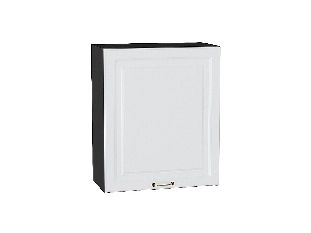 Шкаф верхний с 1-ой дверцей Ницца (716х600х318) graphite/Белый