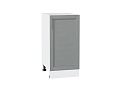 Шкаф нижний с 1-ой дверцей Сканди (816х400х480) Белый/grey softwood