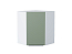 Шкаф верхний угловой Фьюжн (716х600х600) Белый/Silky Mint