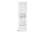 Шкаф пенал с 1-ой дверцей и ящиком под технику Сканди (2336х600х576) Белый/White Softwood