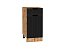 Шкаф нижний с 1-ой дверцей и ящиком Евро Лайн (816х400х478) Дуб Вотан/Антрацит