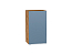 Шкаф верхний с 1-ой дверцей Фьюжн (716х400х320) Дуб Вотан/Silky Blue
