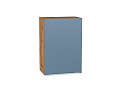 Шкаф верхний с 1-ой дверцей Фьюжн (716х500х320) Дуб Вотан/silky blue