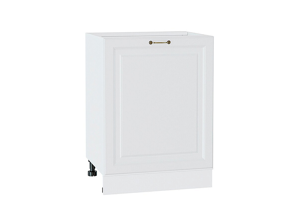 Шкаф нижний с 1-ой дверцей Ницца (816х600х478) Белый/Белый