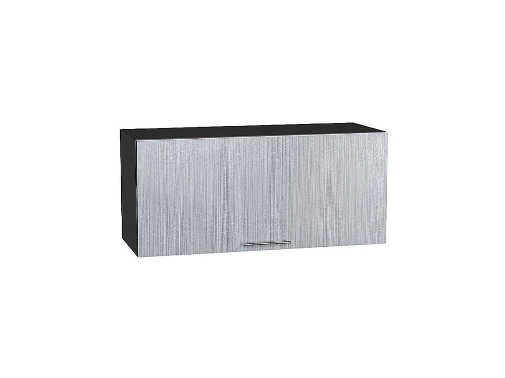 Шкаф верхний горизонтальный Валерия-М (358х800х318) graphite/Серый металлик дождь светлый