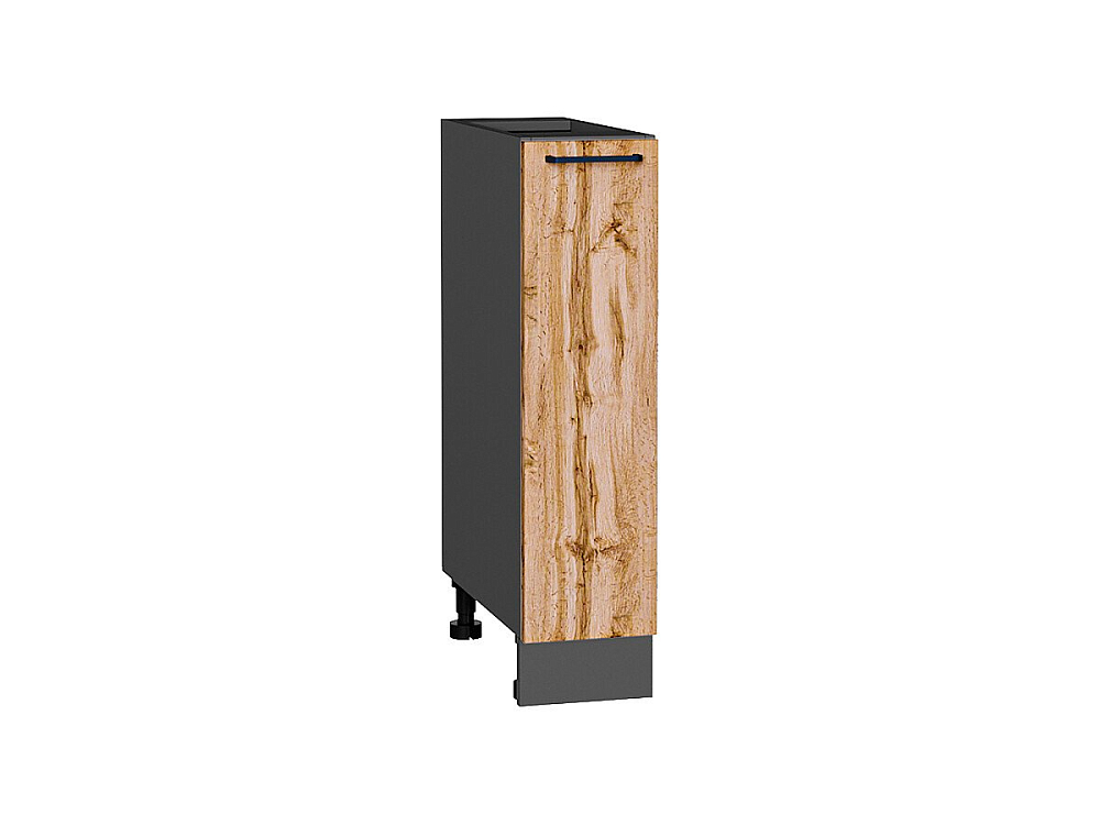 Шкаф нижний бутылочница Флэт (816х200х478) graphite/wotan oak 2s